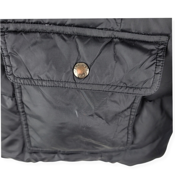 Marc New York Puffer Down Filled Hooded Black Jacket Size Medium - Picture 8 of 16